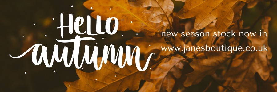 Autumn — New Season stock now in